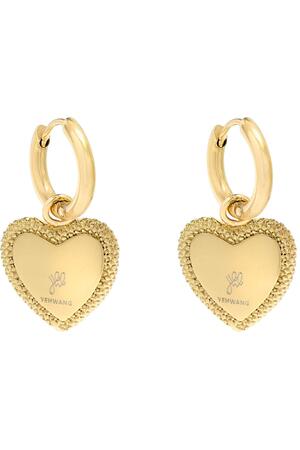 Ohrringe Heart with Vision Gold Metall h5 Bild3